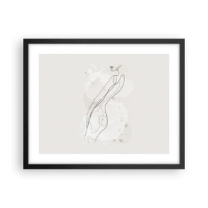 Plakat i sort ramme - At forvilde sig med blikket - 50x40 cm