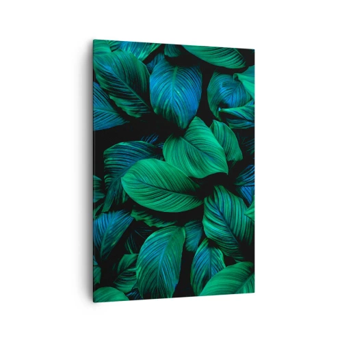 Lærredstryk - Billede på lærred - I den grønne flok - 70x100 cm