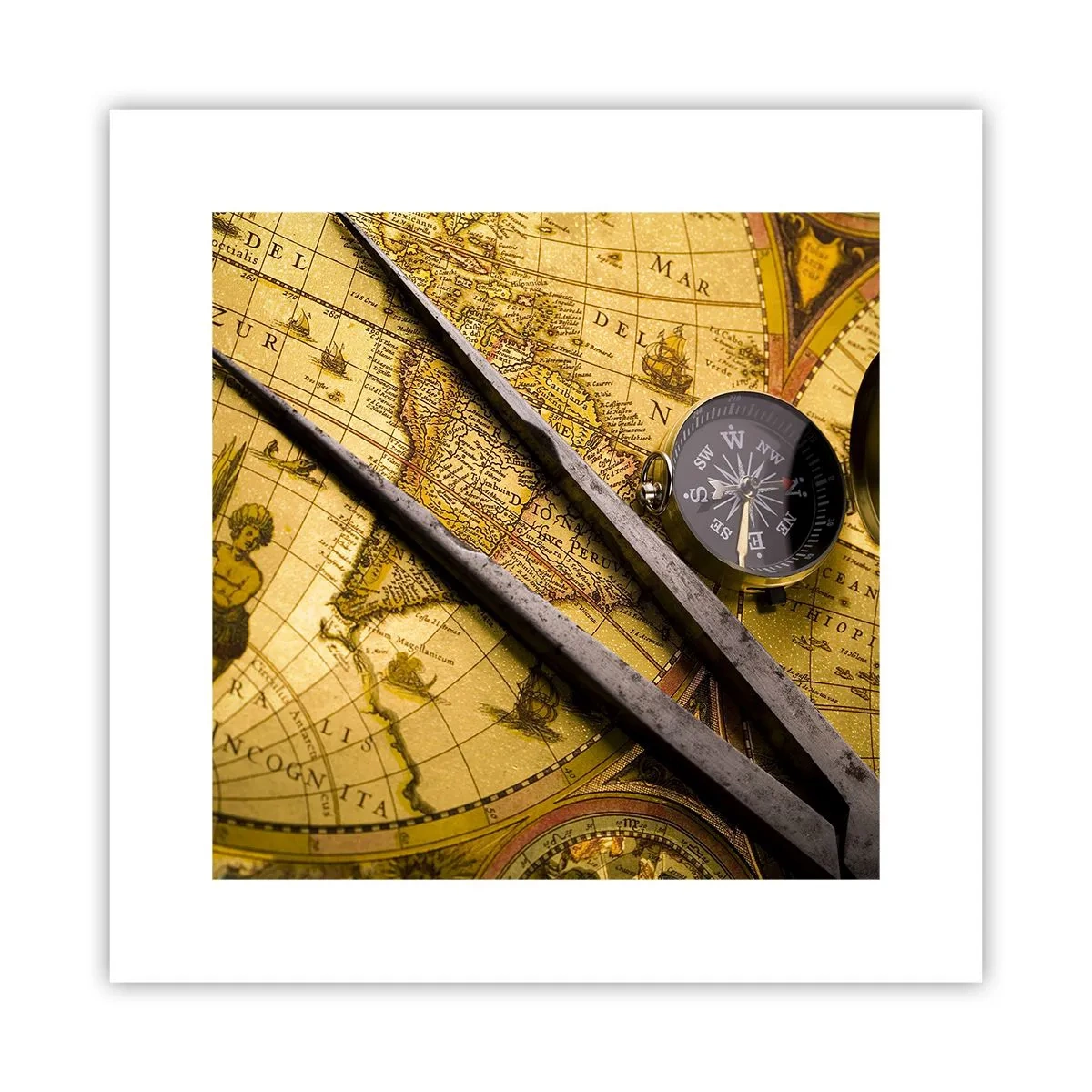 Plakat - Hvor er skattene? - 30x30 cm