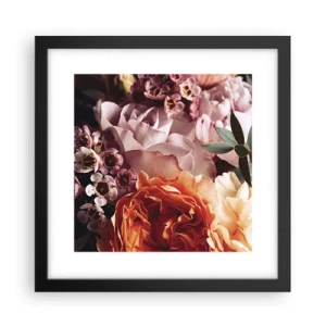 Plakat i sort ramme - Indhyllet i skønhed - 30x30 cm