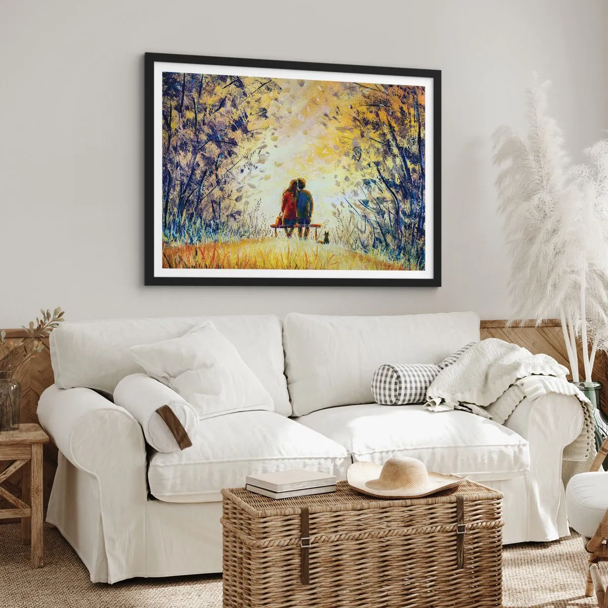 Plakat i sort ramme - Et magisk øjeblik - 70x50 cm