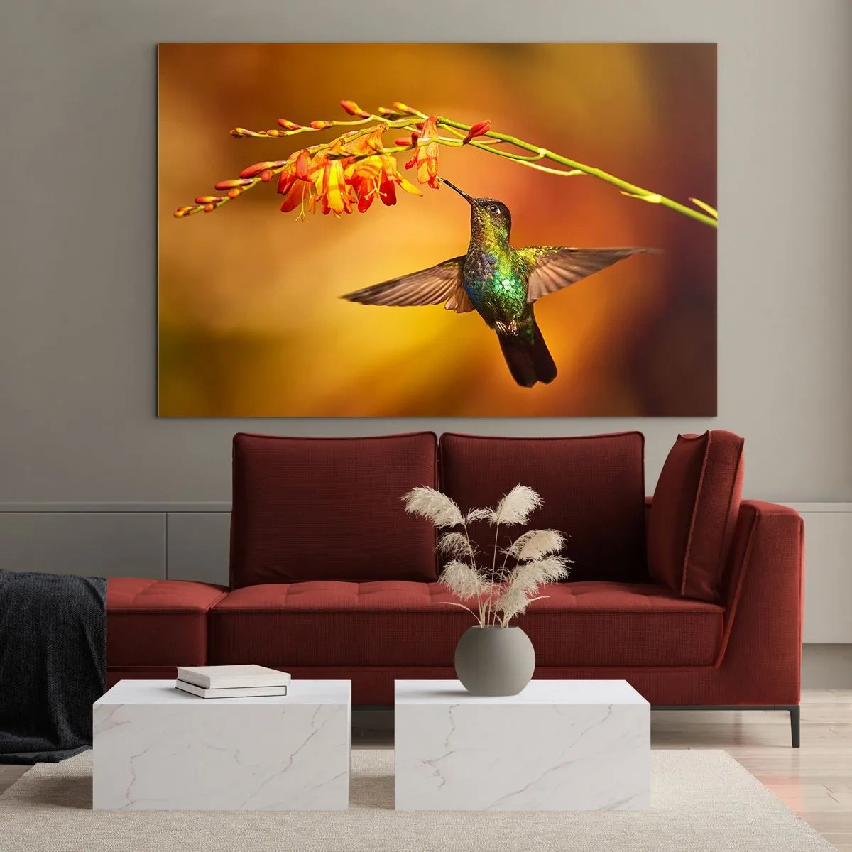 Billede på glas - Maya lysets budbringer - 100x70 cm