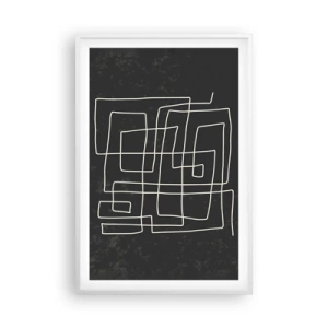 Plakat i hvid ramme - Ikke helt så enkel - 61x91 cm