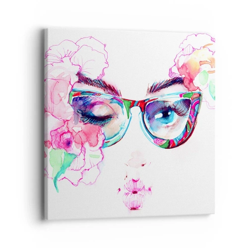 Lærredstryk - Billede på lærred - Et fristende løfte - 40x40 cm