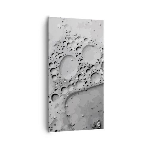 Lærredstryk - Billede på lærred - Opskummet spor - 65x120 cm