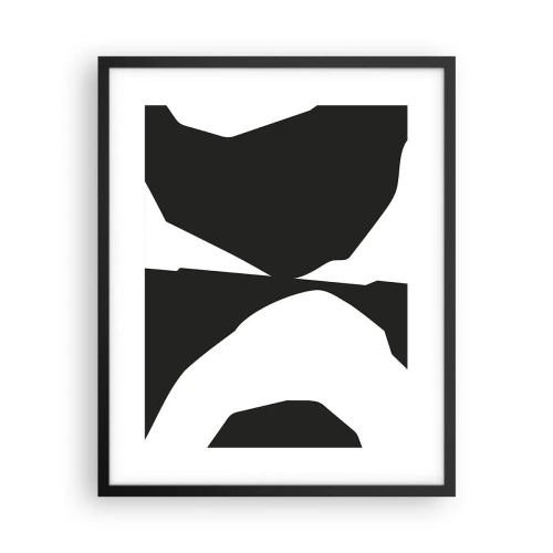 Plakat i sort ramme - Positiv-negativ - 40x50 cm
