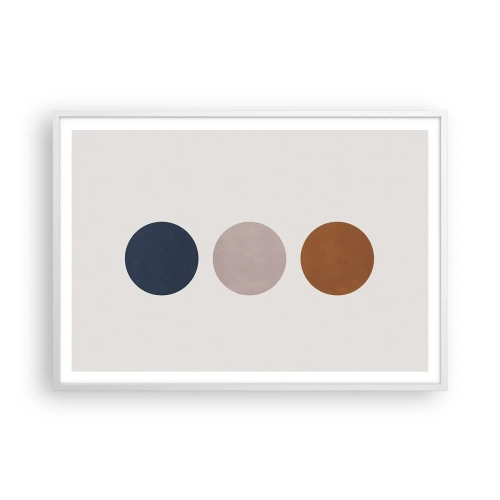 Plakat i hvid ramme - Et symbol på perfektion - 100x70 cm
