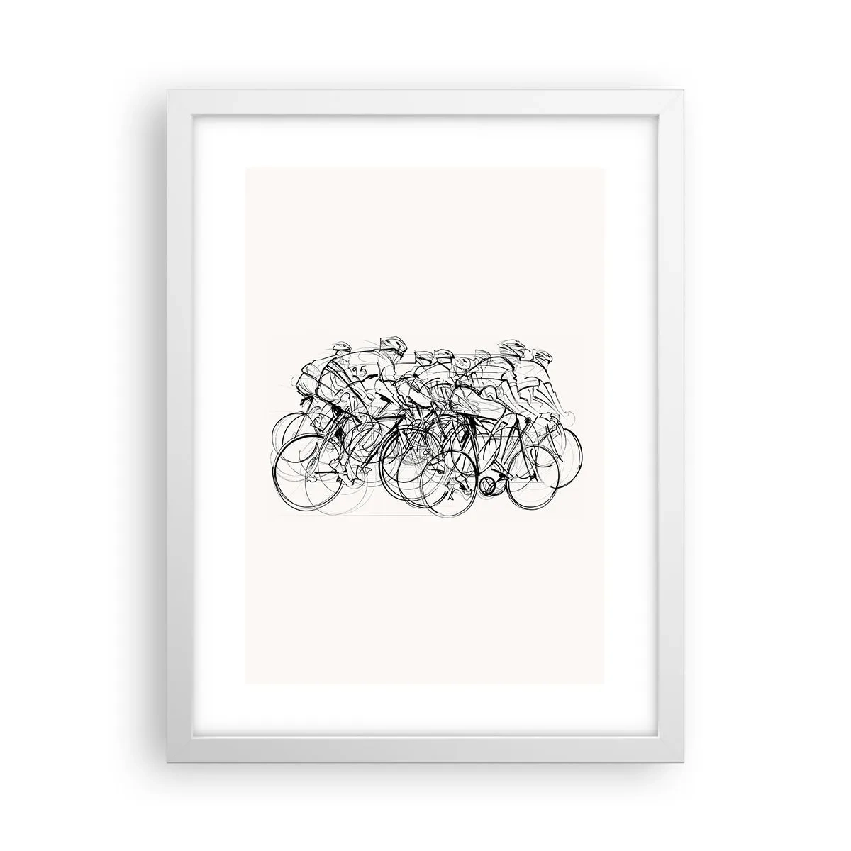 Plakat i hvid ramme - Sammen i et team - 30x40 cm