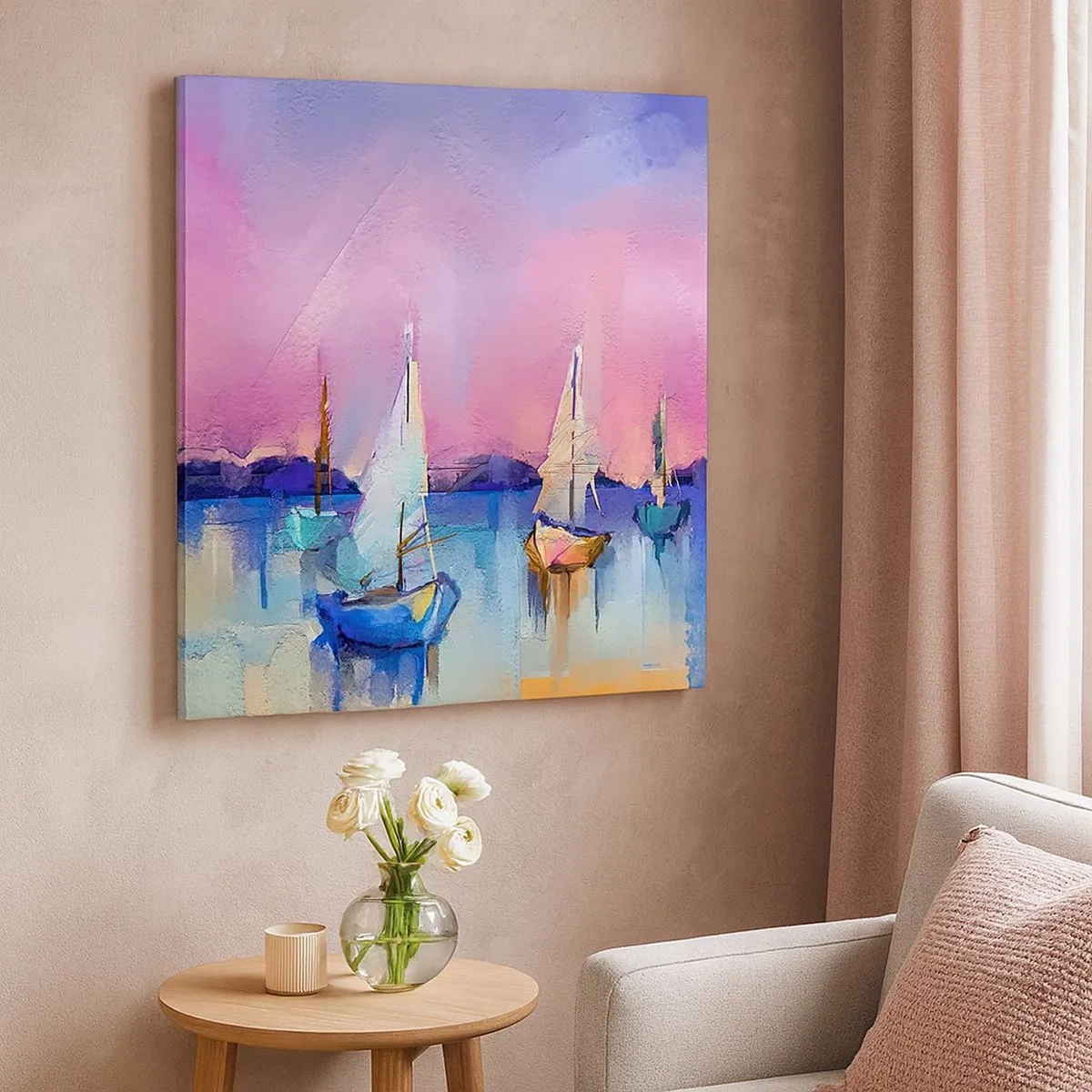 Lærredstryk - Billede på lærred - Retning: brede farvande - 30x30 cm