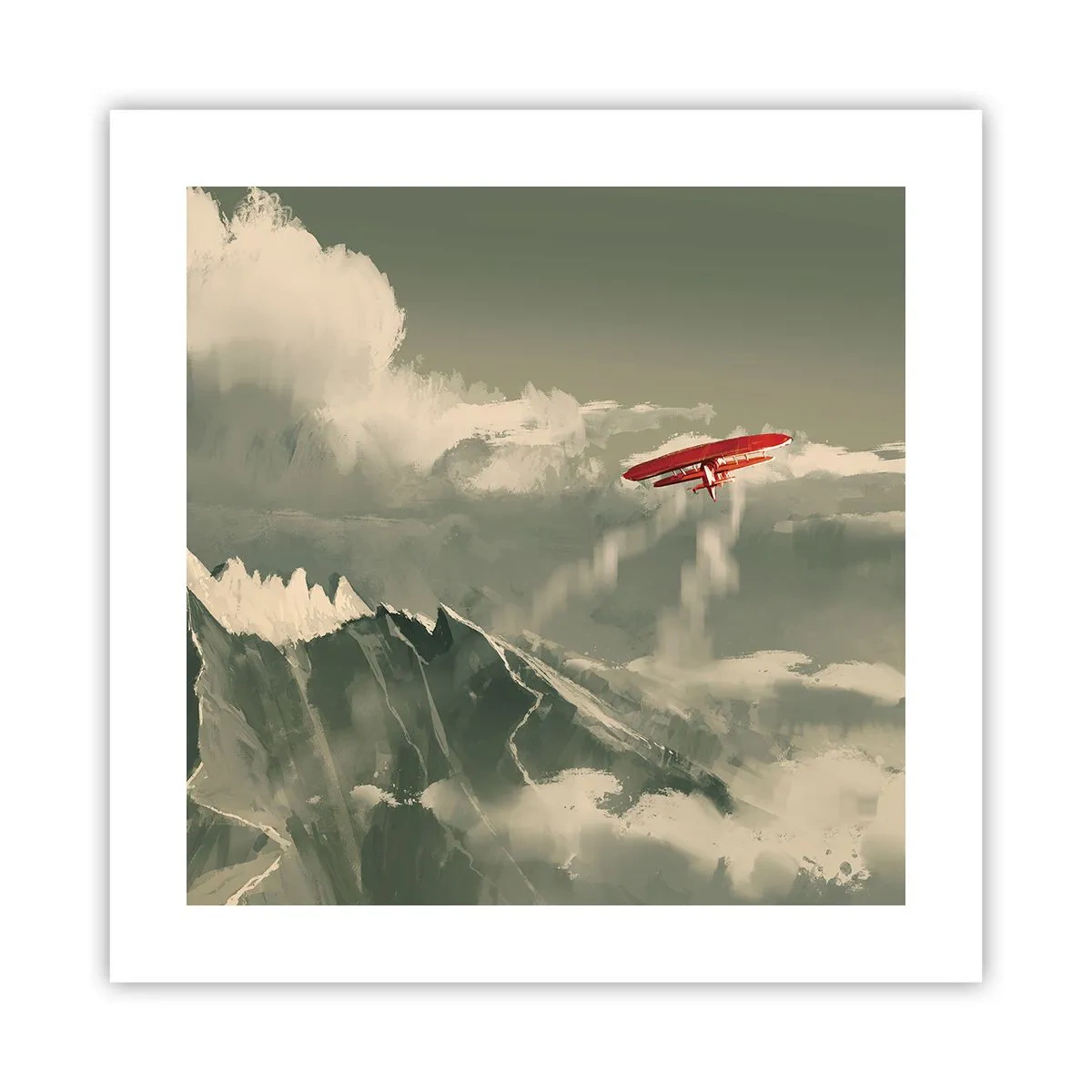 Plakat - Frygtløs pioner - 40x40 cm
