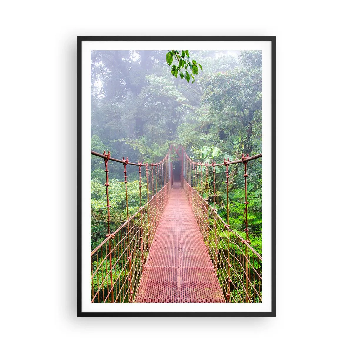 Plakat i sort ramme - Ophængt over kronerne - 70x100 cm