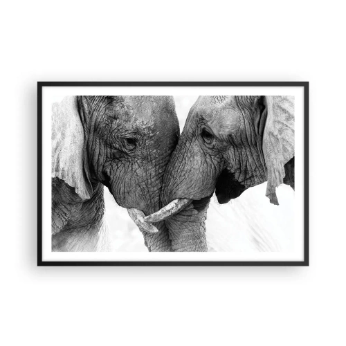 Plakat i sort ramme - Hjertelig tilståelse - 91x61 cm