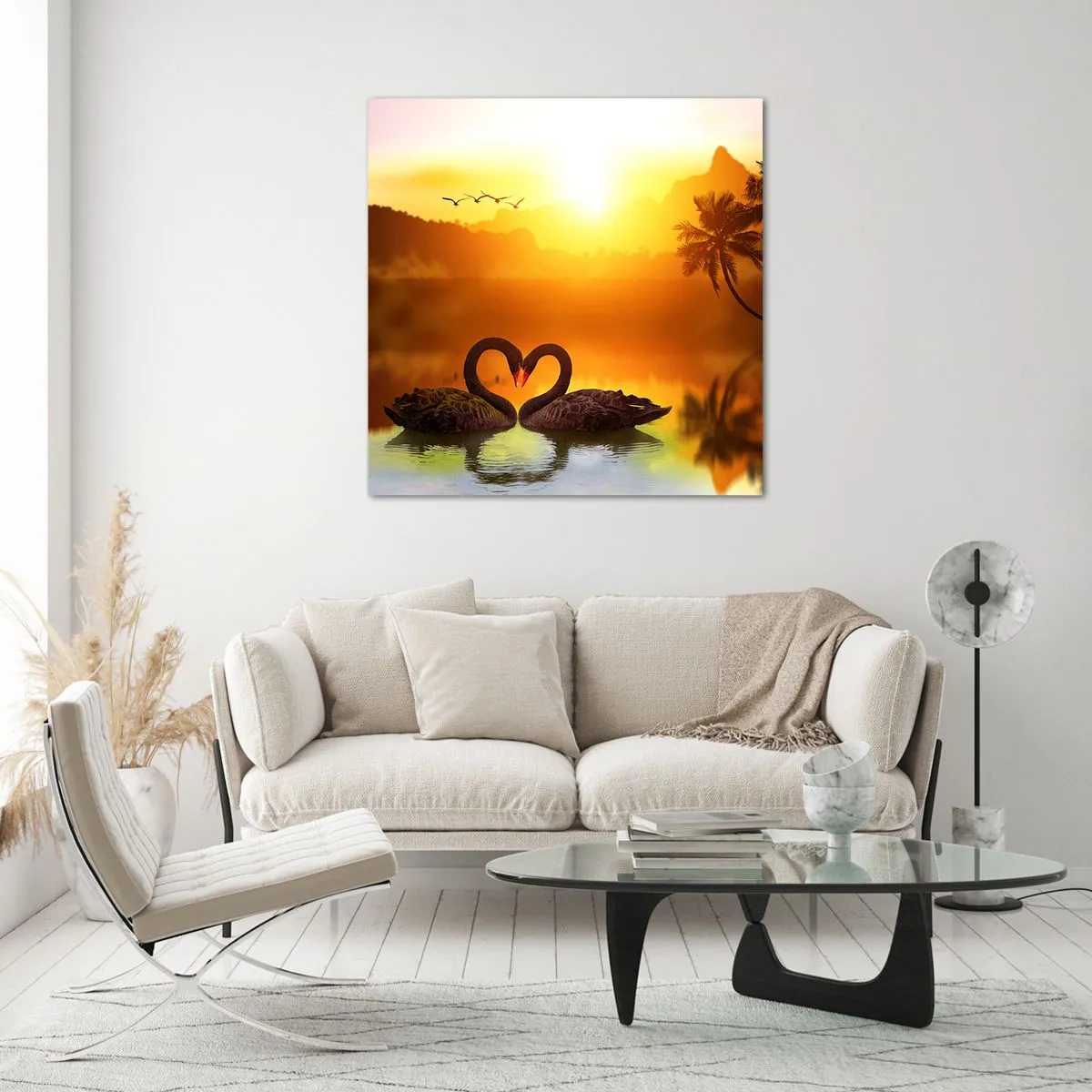 Billede på glas - Alt til parring - 50x50 cm