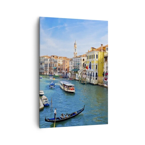 Lærredstryk - Billede på lærred - Den eneste trafik i verden - 70x100 cm