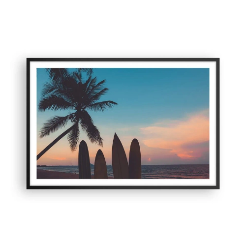 Plakat i sort ramme - I morgen bliver også sjovt - 91x61 cm