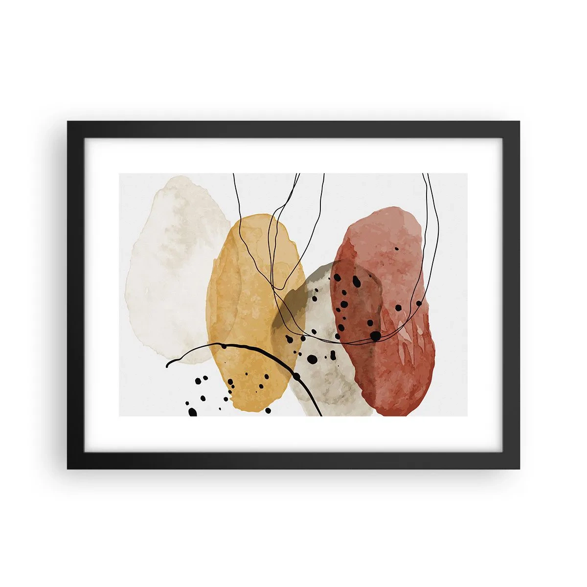Plakat i sort ramme - Som lys, klar luft - 40x30 cm