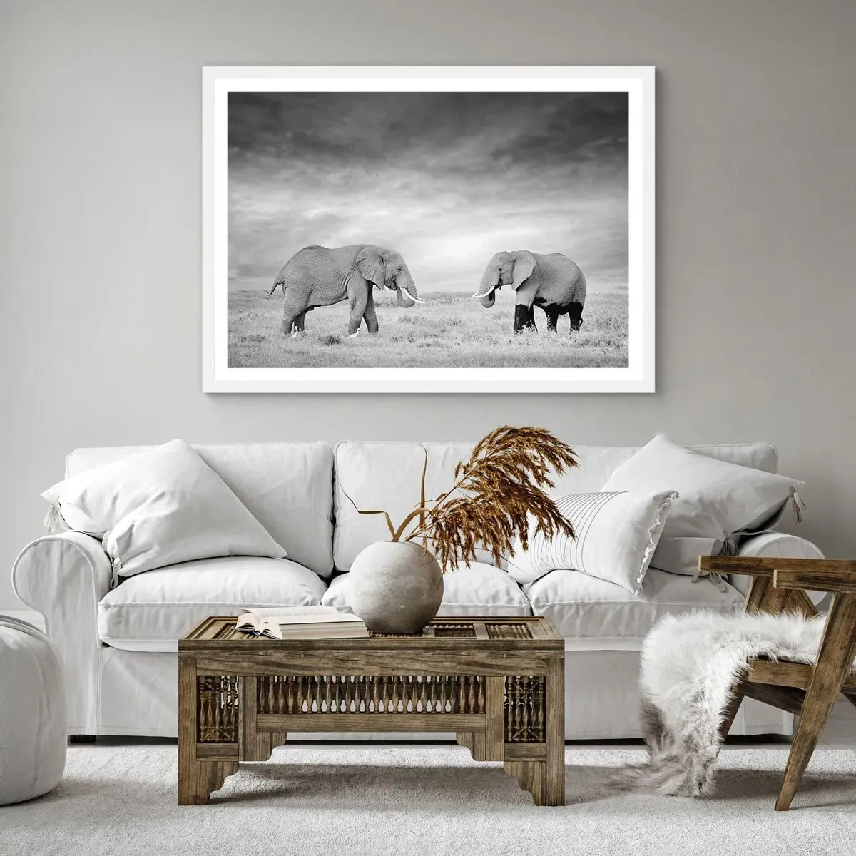 Plakat i hvid ramme - Gråt er smukt - 91x61 cm