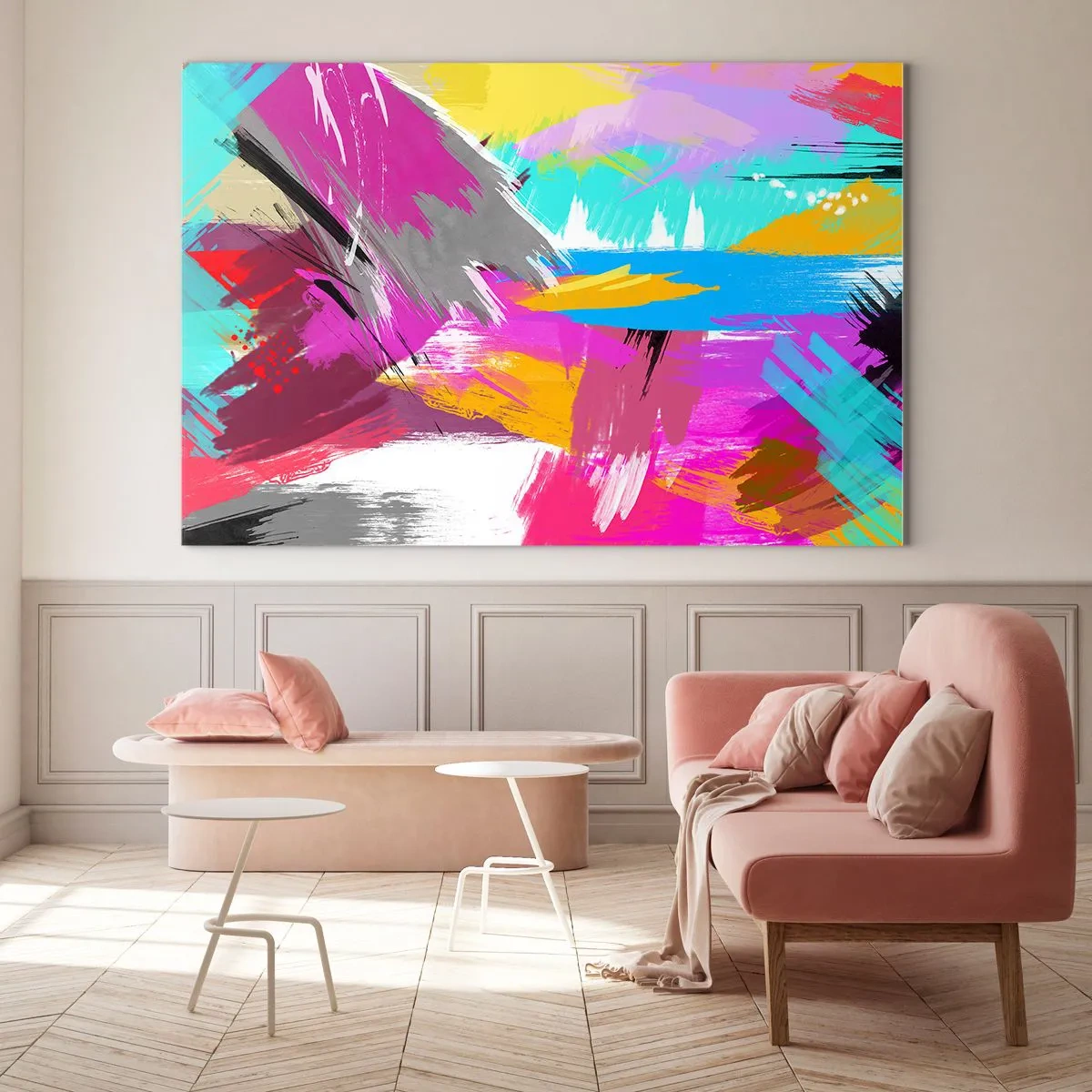 Billede på glas - Strejf, strejf, strejf endnu engang - 120x80 cm