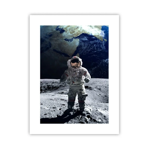 Plakat - Hilsner fra månen - 30x40 cm