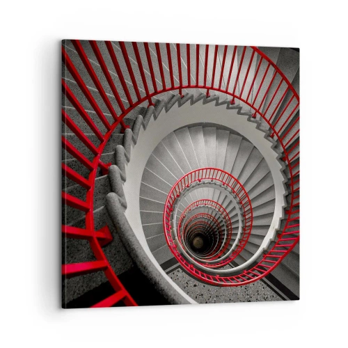 Lærredstryk - Billede på lærred - Arkitektoniske lege - 60x60 cm