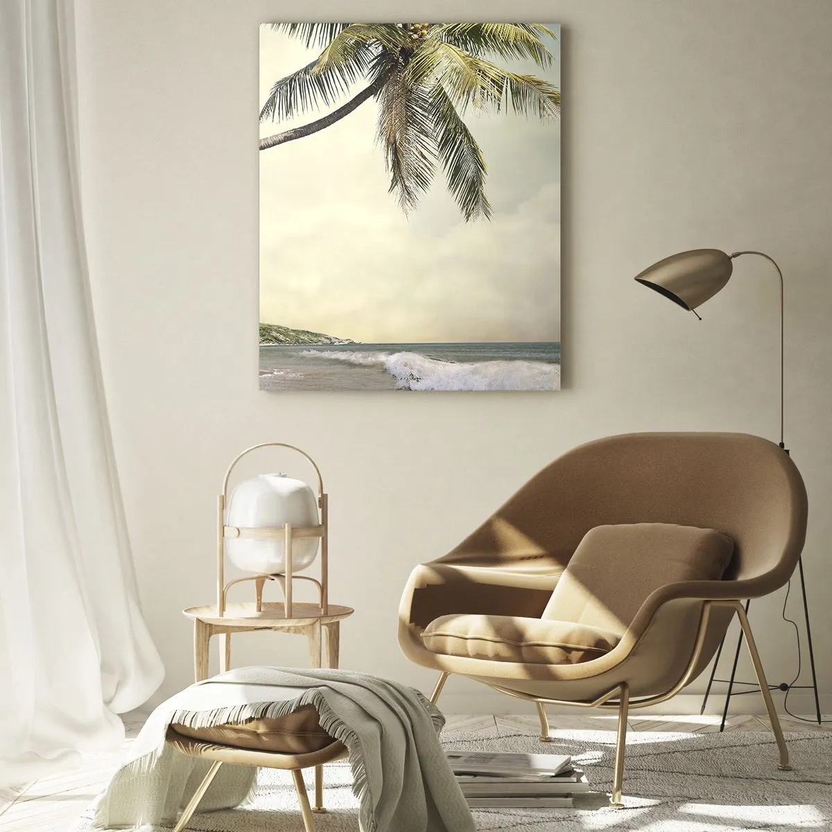 Billede på glas - En tropisk drøm - 50x70 cm