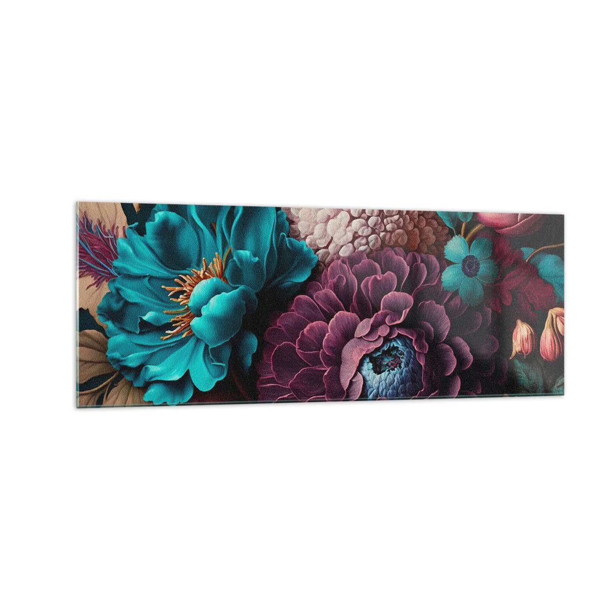 Billede på glas - Natur i overflod - 140x50 cm
