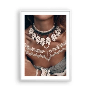 Plakat i hvid ramme - Talismaner, ritualer om kvindelighed - 50x70 cm