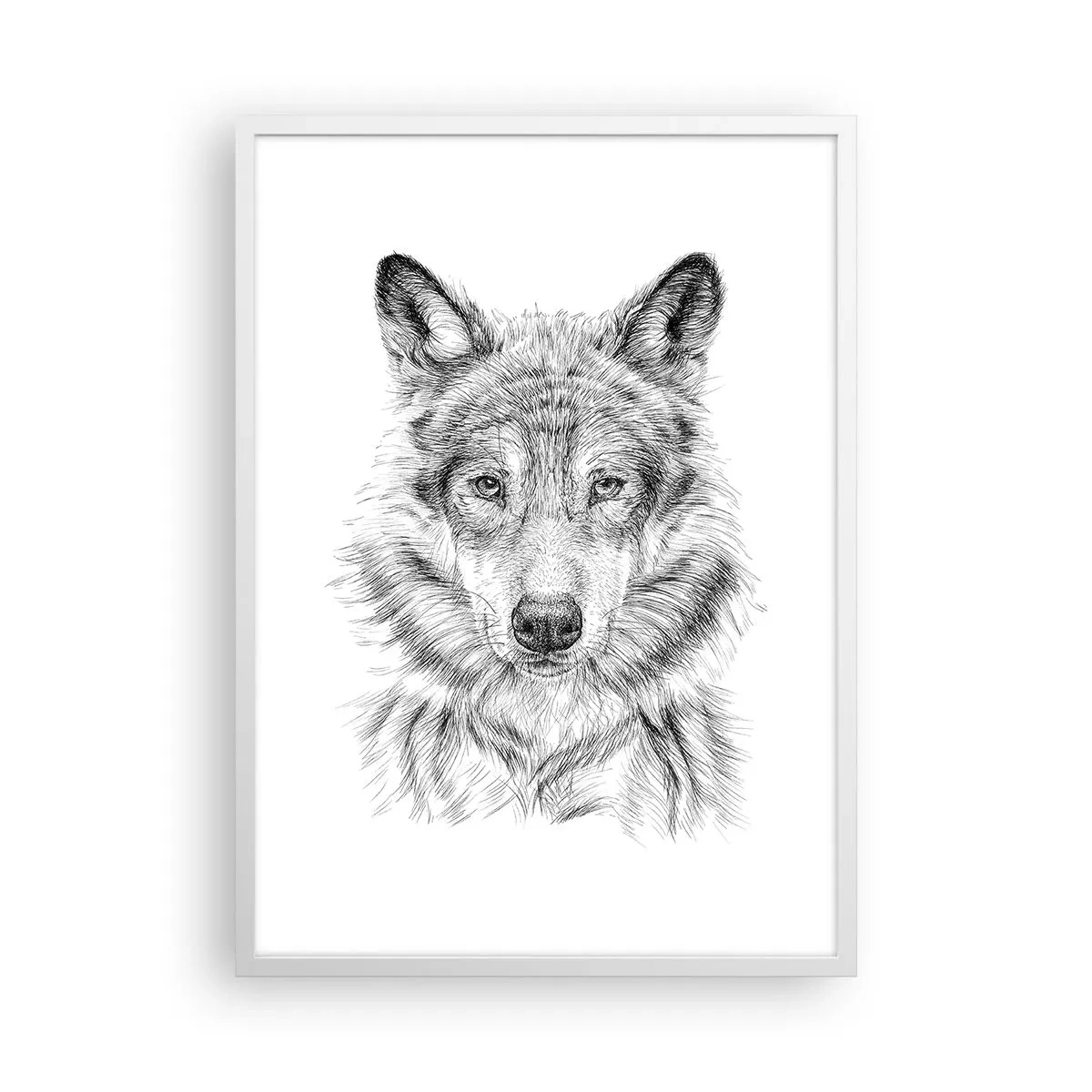 Plakat i hvid ramme - En født leder - 50x70 cm