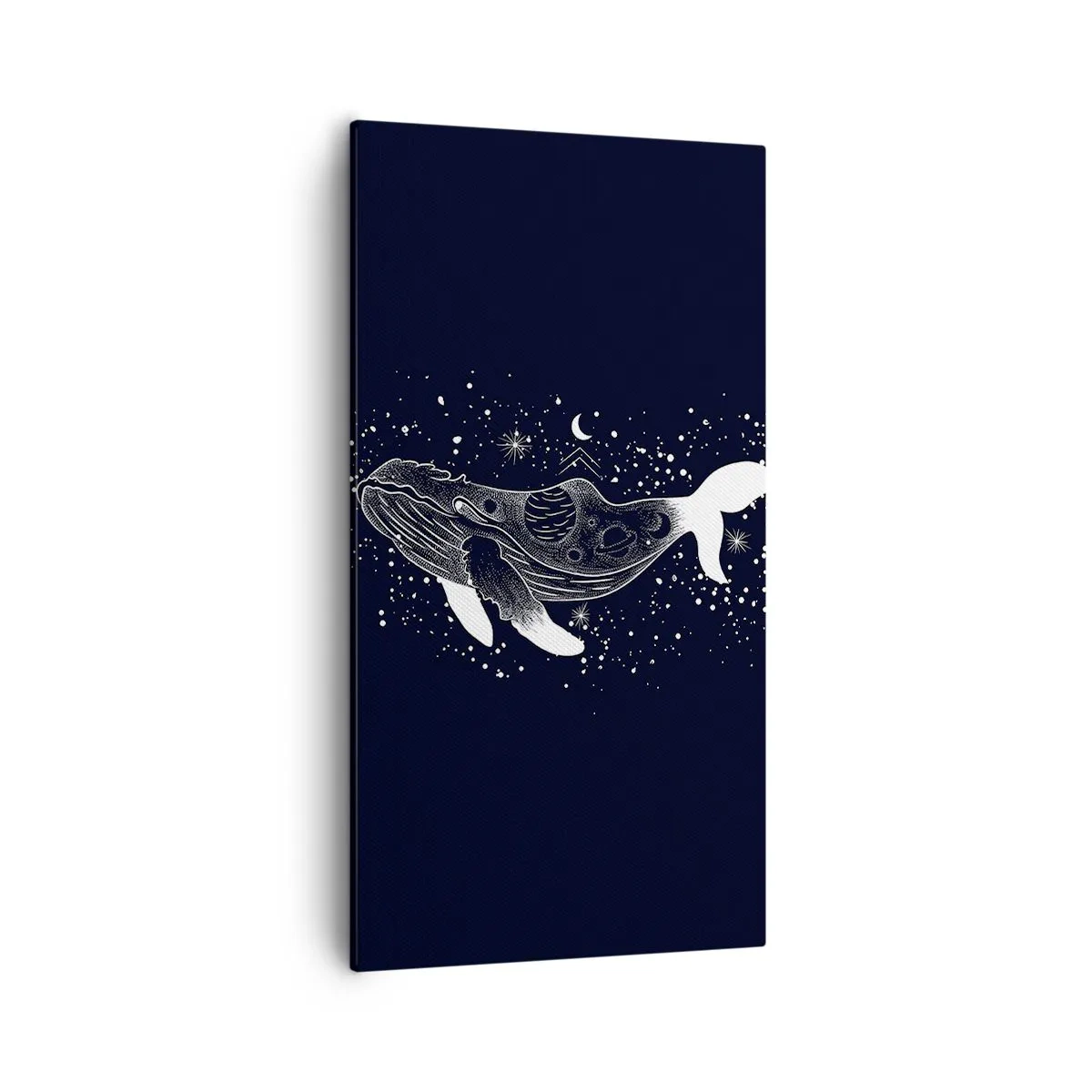 Lærredstryk - Billede på lærred - I universets ocean - 55x100 cm