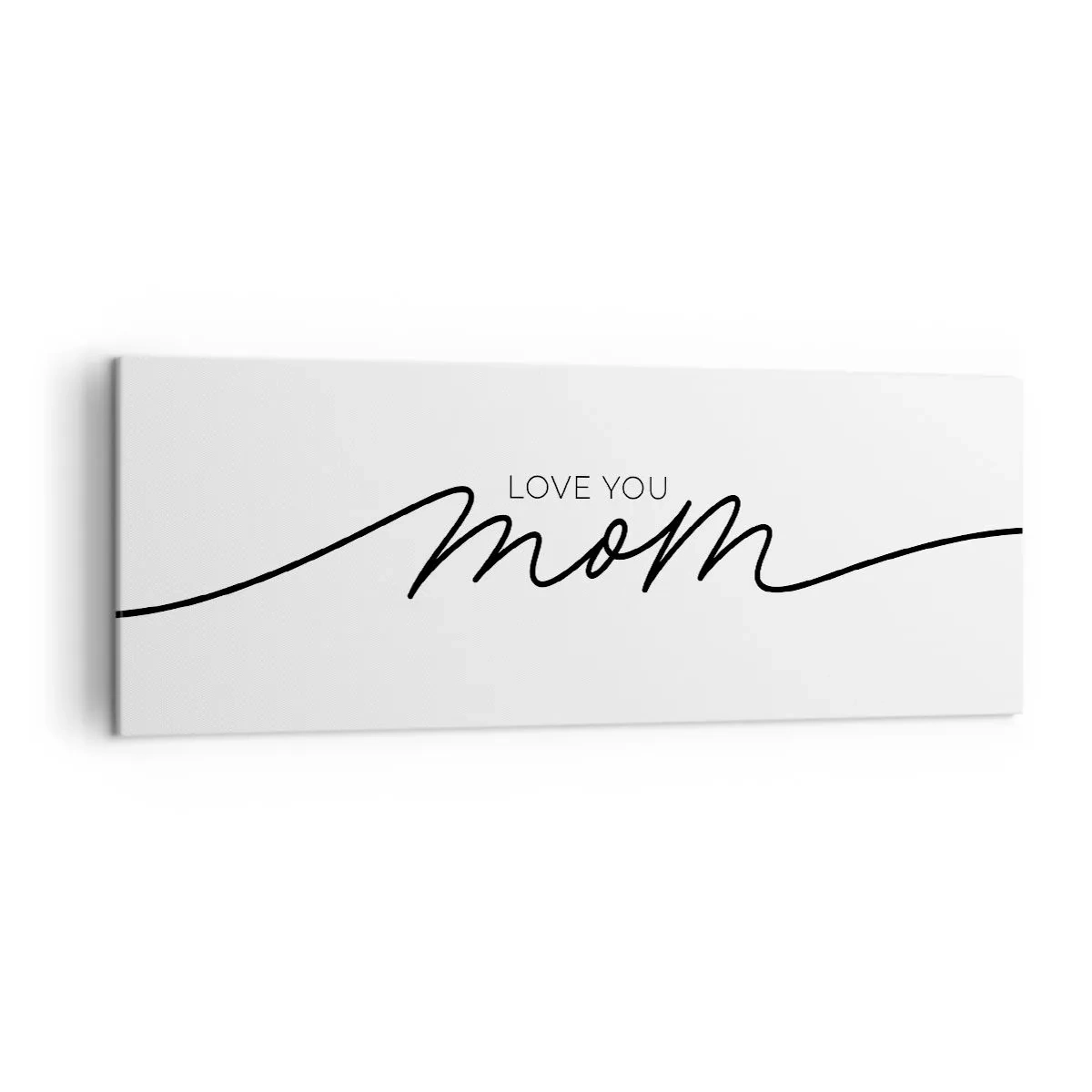 Lærredstryk - Billede på lærred - Stor følelse - 140x50 cm