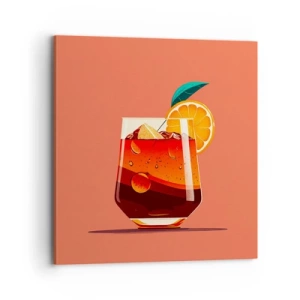 Lærredstryk - Billede på lærred - Sommerens forfriskning - 70x70 cm