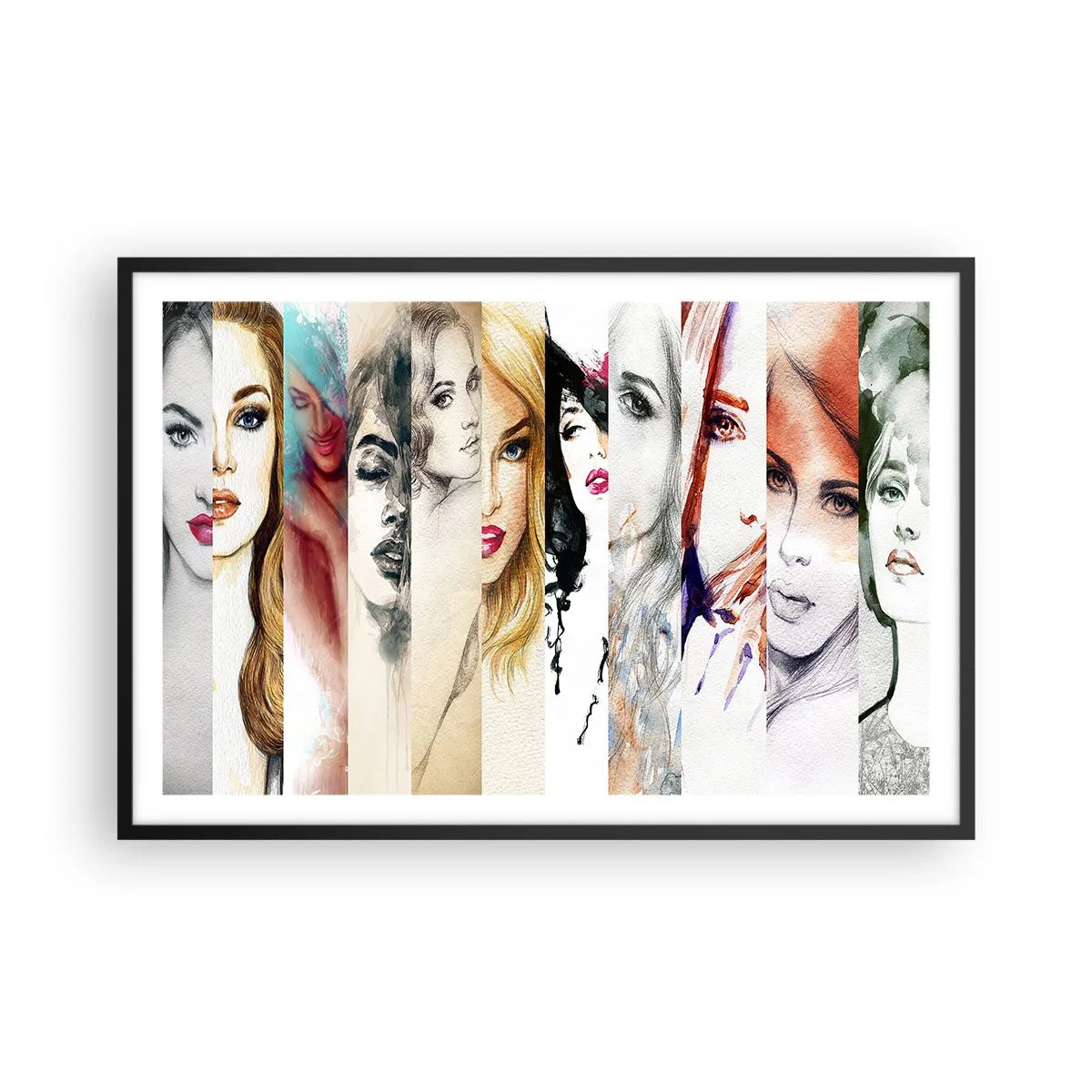 Plakat i sort ramme - Og det er altid DIG - 91x61 cm