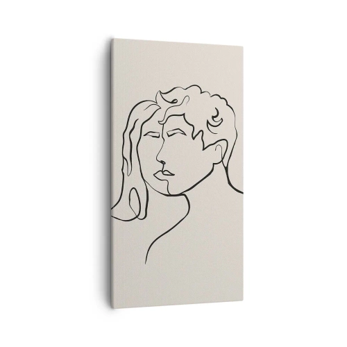 Lærredstryk - Billede på lærred - Og enhed er blevet til - 55x100 cm