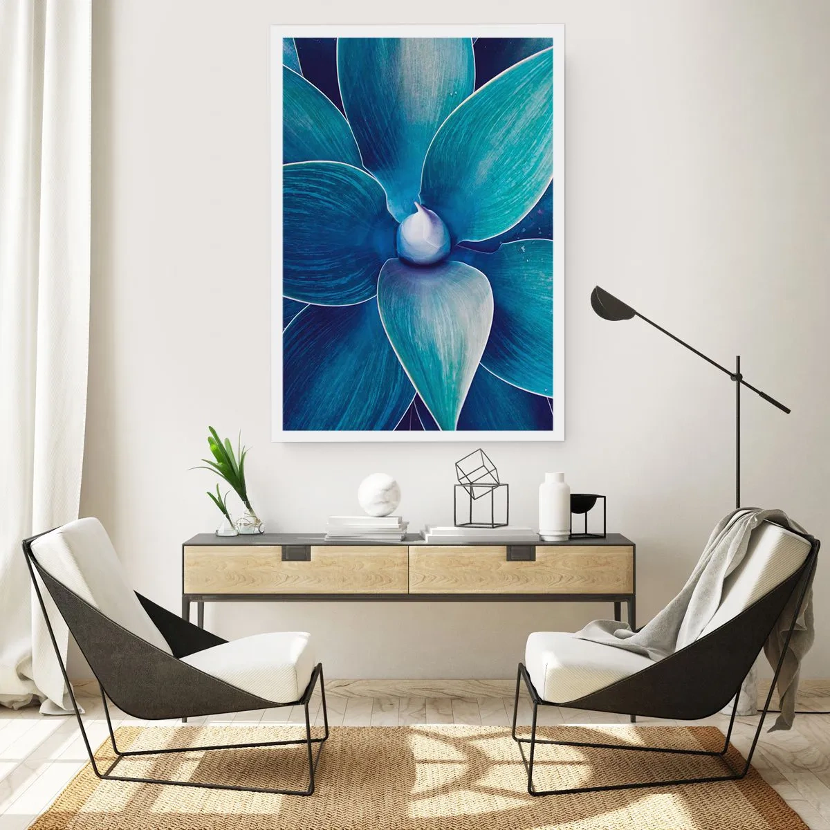 Plakat - Blå fra himlen - 61x91 cm
