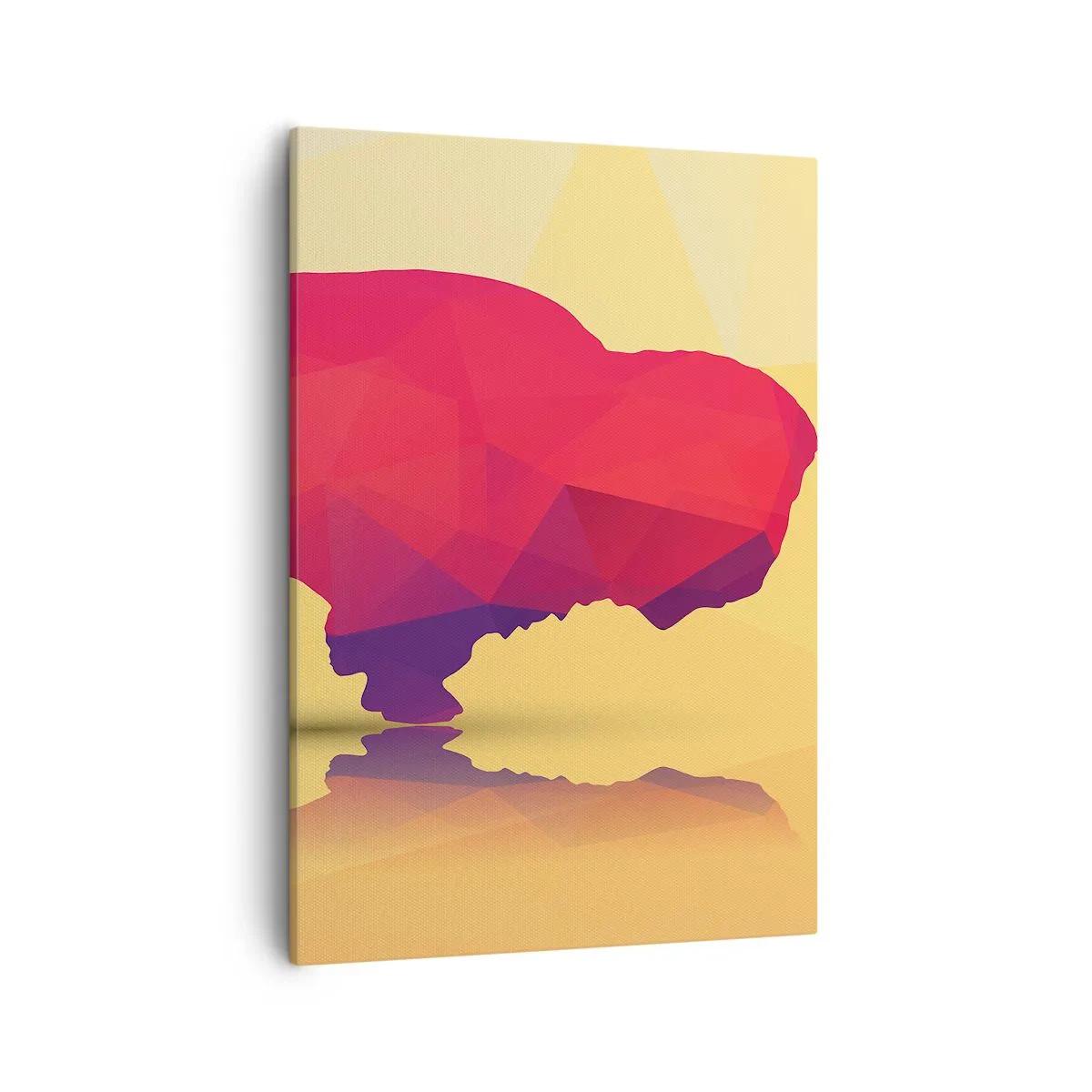 Lærredstryk - Billede på lærred - Bisonens amarantstyrke - 50x70 cm