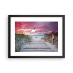 Plakat i sort ramme - Baltisk indtryk - 40x30 cm