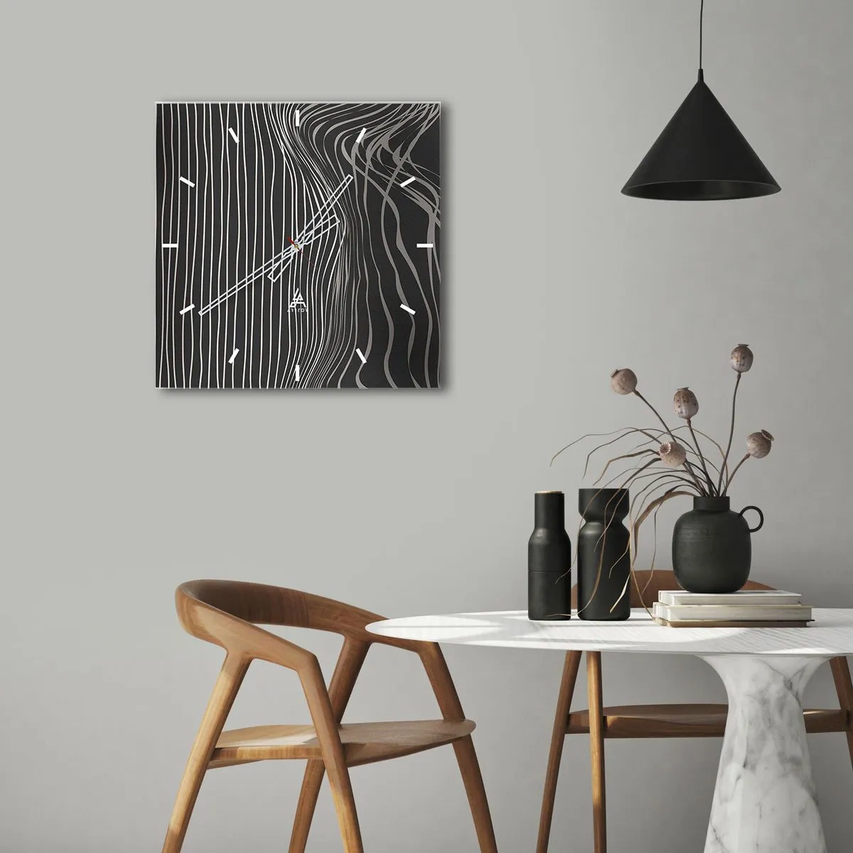 Vægur, Uret - Rytme og accent - 30x30 cm