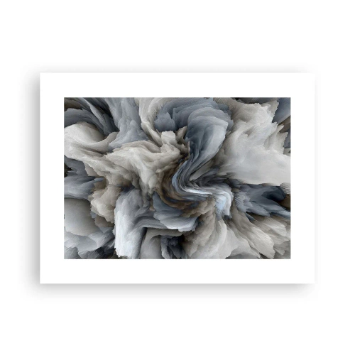 Plakat - Sten og blomst - 40x30 cm