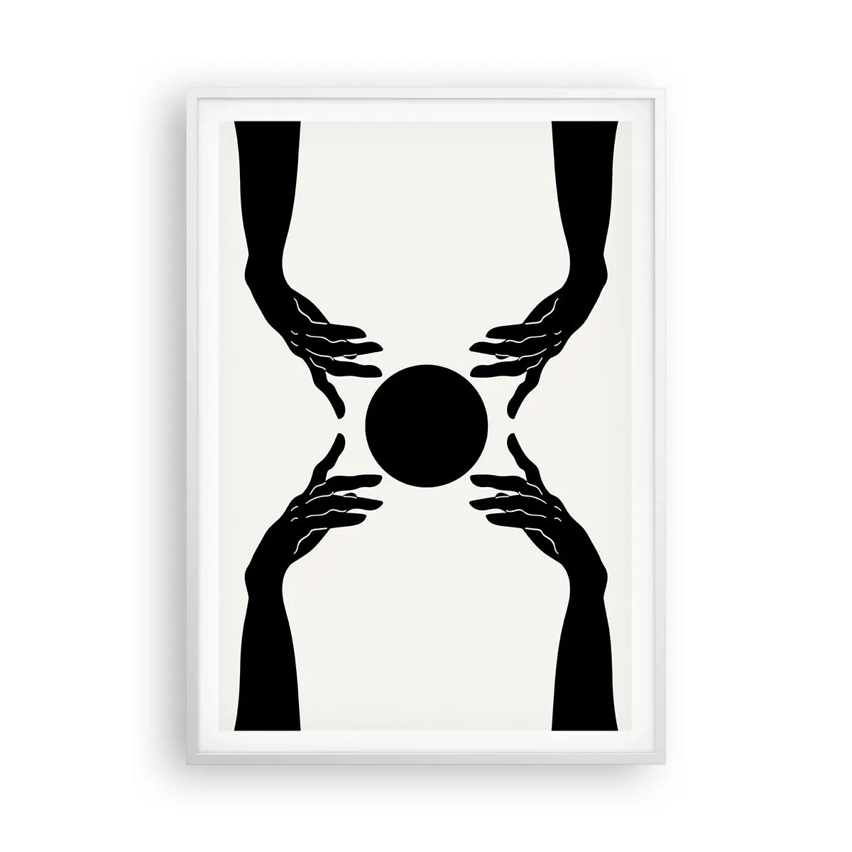 Plakat i hvid ramme - Et hemmeligt tegn - 70x100 cm