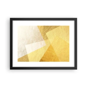 Plakat i sort ramme - Geometriens vejr - 40x30 cm