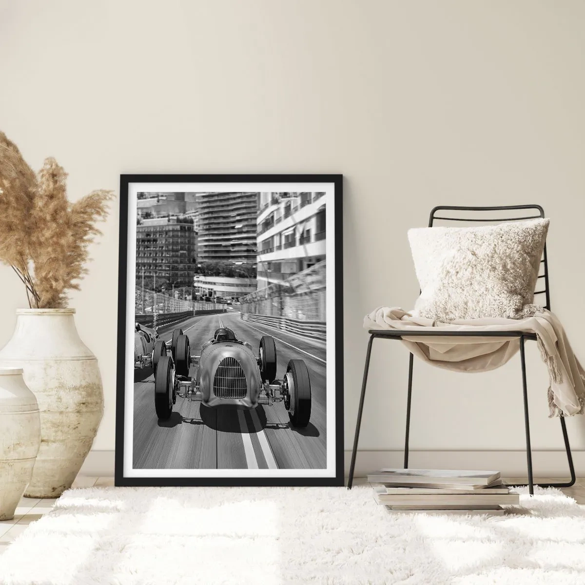 Plakat i sort ramme - Der var engang i Monte Carlo - 30x40 cm