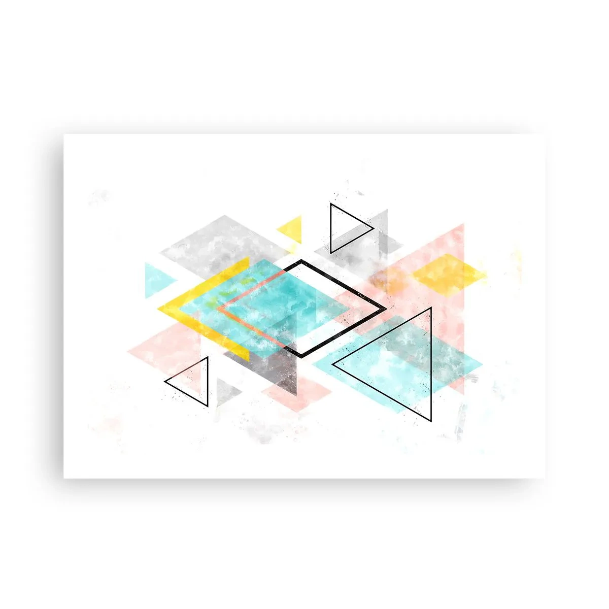 Plakat - Geometrisk leg - 70x50 cm
