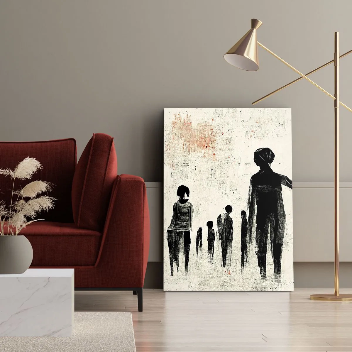 Lærredstryk - Billede på lærred - Mod ensomhed - 50x70 cm