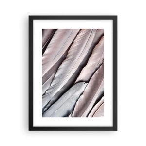 Plakat i sort ramme - I lyserødt sølv - 30x40 cm