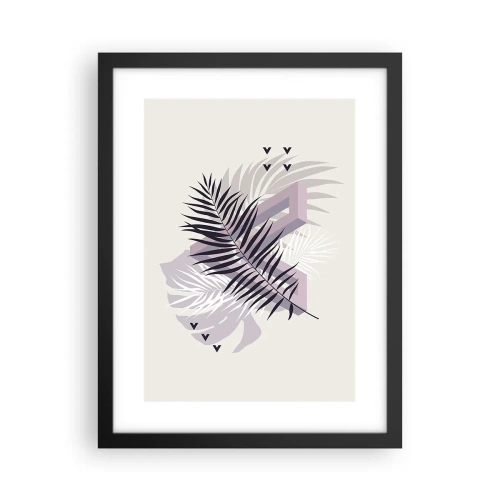 Plakat i sort ramme - Skygge af en skygge - 30x40 cm