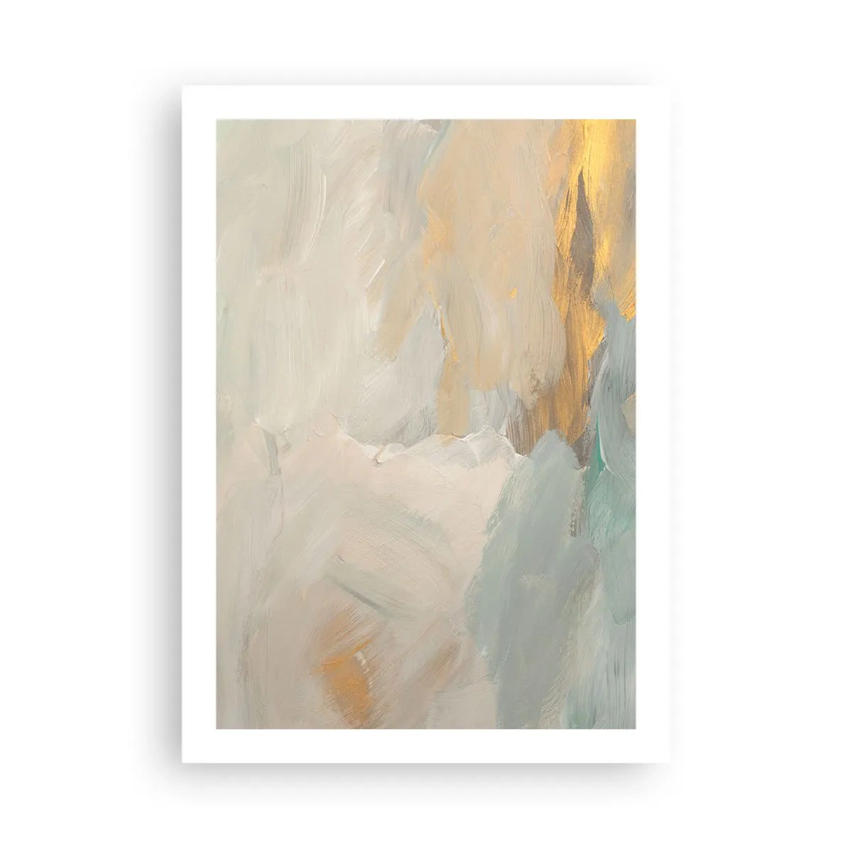 Plakat - Abstraktion - blidhedens land - 50x70 cm