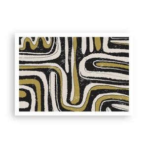 Plakat - Komposition: stier og gyder - 100x70 cm