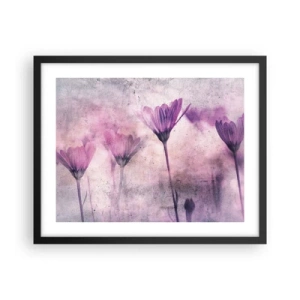 Plakat i sort ramme - En drøm af blomster - 50x40 cm