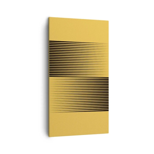 Lærredstryk - Billede på lærred - Modsætningernes kvadrat - 45x80 cm