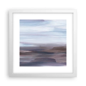 Plakat i hvid ramme - Elementer: vand - 30x30 cm